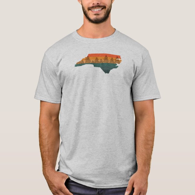North Carolina Tree Silhouette T-Shirt (Front)