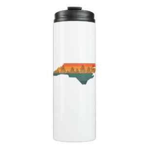 North Carolina Tree Silhouette Thermal Tumbler