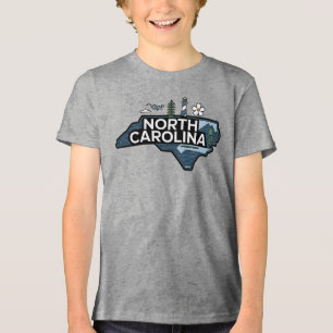 North Carolina, United States of America Tri-Blend Shirt