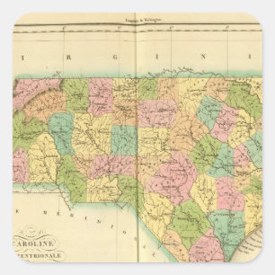 North Carolina US Square Sticker