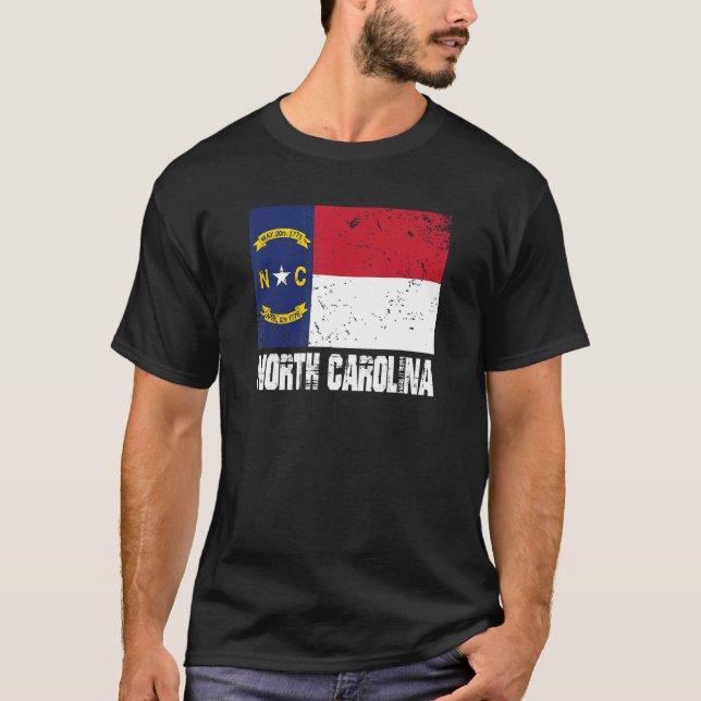 North Carolina US States America USA North Carolin T-Shirt (Front)