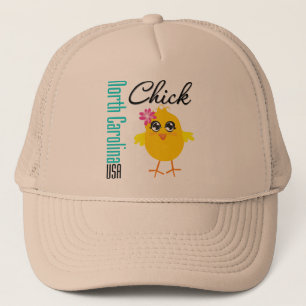 North Carolina USA Chick Trucker Hat