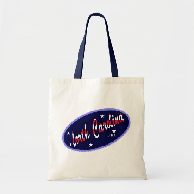 North Carolina USA flag Tote Bag (Front)