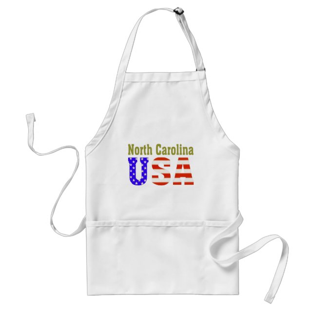 North Carolina USA! Standard Apron (Front)