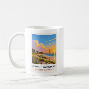 North Carolina USA – Vintage Travel Mug