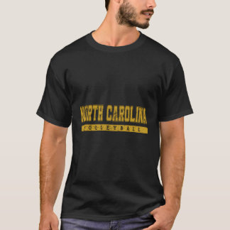 North Carolina Volleyball Varsity Yellow Vintage T T-Shirt