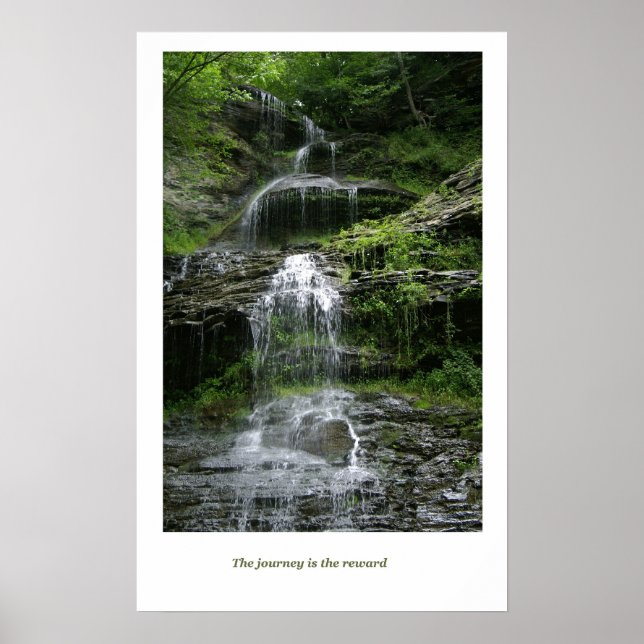 North Carolina Waterfall Poster (Front)