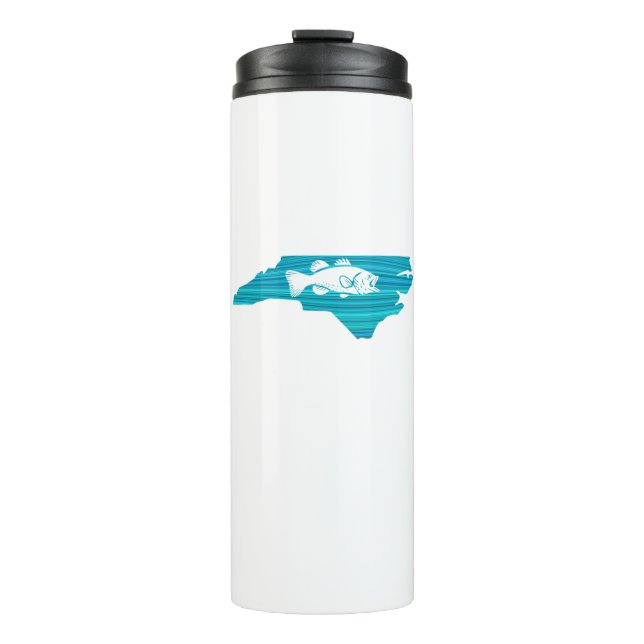 North Carolina Wave Fishing Thermal Tumbler (Front)