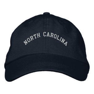 North Carolinia Embroidered Cap Navy Blue