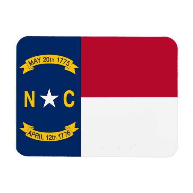 North Carolinian Flag Magnet (Horizontal)