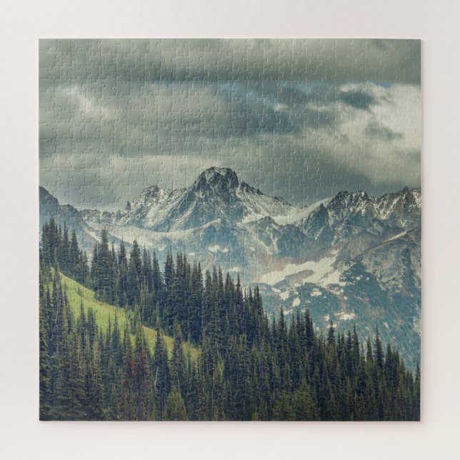North Cascade: Majestic Mountain Peak. Jigsaw Puzzle (Vertical)