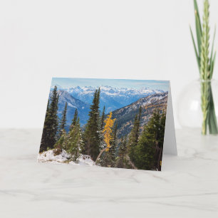 North Cascade Mountains Wenatchee National Forest Card