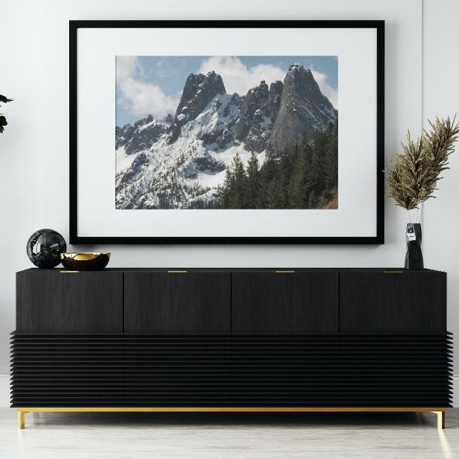 North Cascades Liberty Bell Mountain Photo Print (In Situ Framed)