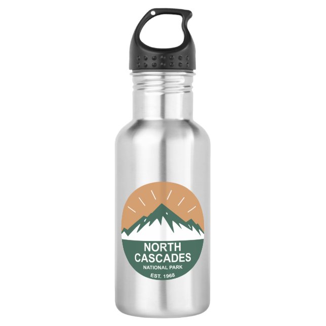 North Cascades National Park 532 Ml Water Bottle (Front)