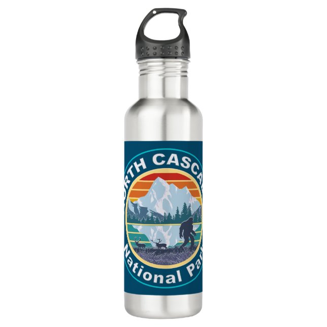 North Cascades National Park Bigfoot 710 Ml Water Bottle (Front)