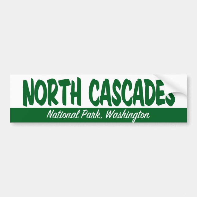 North Cascades National Park Bumper Sticker (Front)