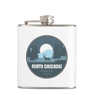North Cascades National Park Deer Hip Flask
