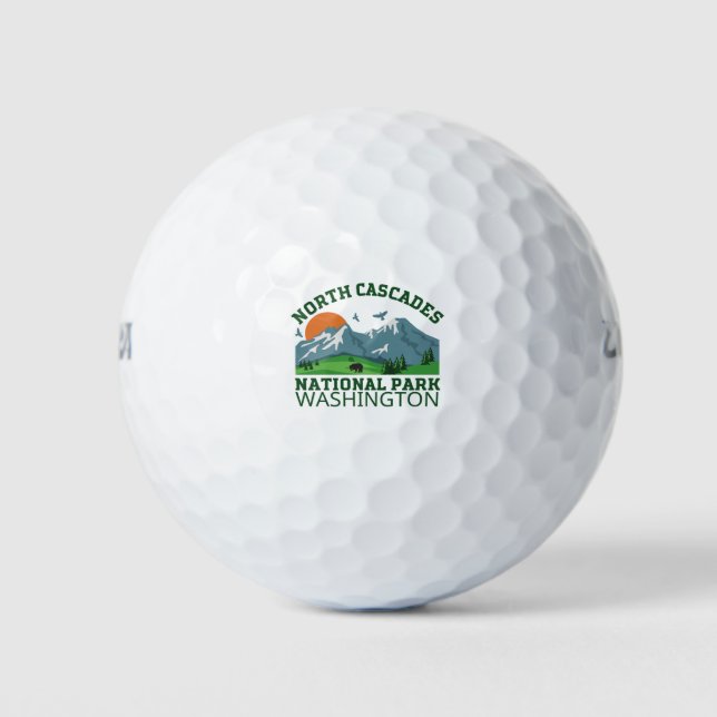 North Cascades National Park Golf Balls (Front)