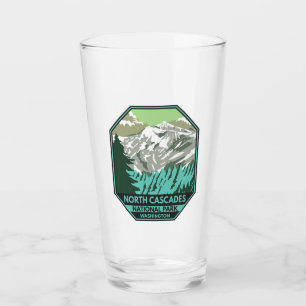North Cascades National Park Goode Mountain Retro Glass