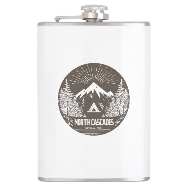 North Cascades National Park Hip Flask (Front)