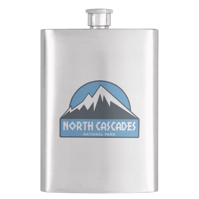 North Cascades National Park Hip Flask (Front)