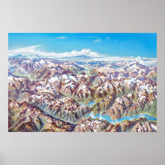 North Cascades National Park Landscape (no labels) Poster (Front)