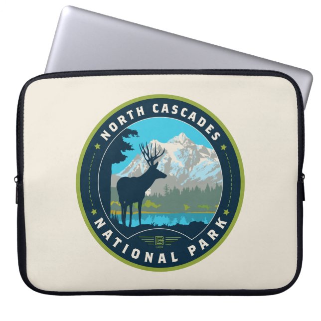 North Cascades National Park Laptop Sleeve (Front)