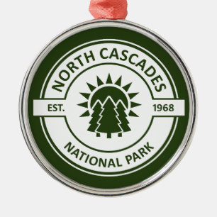 North Cascades National Park Metal Tree Decoration
