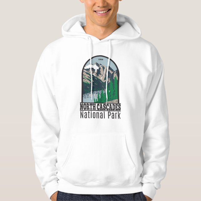 North Cascades National Park Mount Triumph Vintage Hoodie (Front)