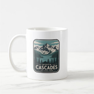 North Cascades National Park Mountain Badge Coffee Mug