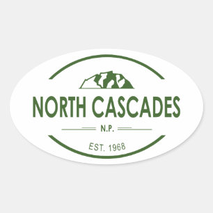 North Cascades National Park Oval Sticker