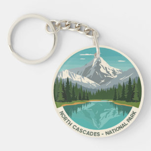 North Cascades National Park Reflection Key Ring