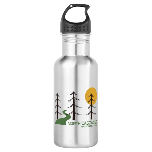 North Cascades National Park Trail 532 Ml Water Bottle (Front)