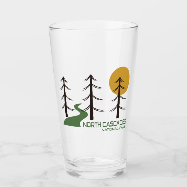 North Cascades National Park Trail Glass (Front)