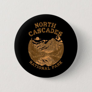 North Cascades National Park Travel Nature Lover 6 Cm Round Badge