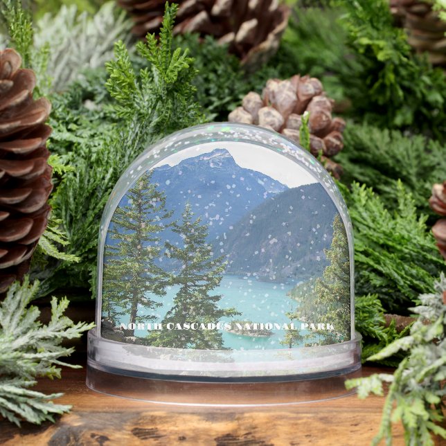 North Cascades National Park Travel Photo Snowglobe (Winter)