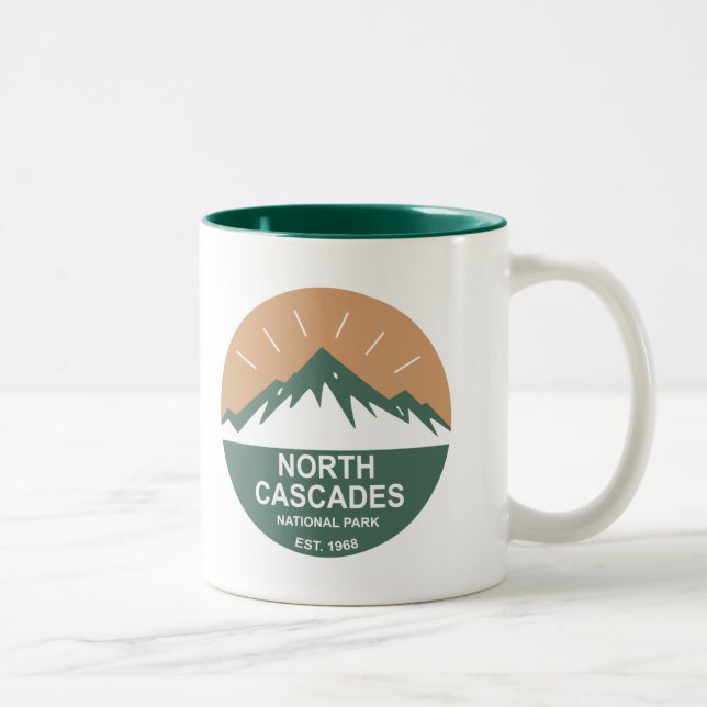 North Cascades National Park Two-Tone Coffee Mug (Right)