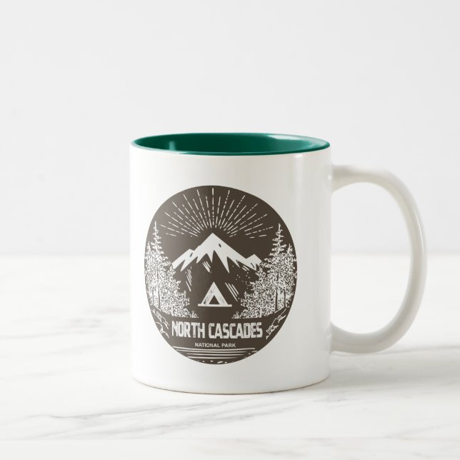 North Cascades National Park Two-Tone Coffee Mug (Right)