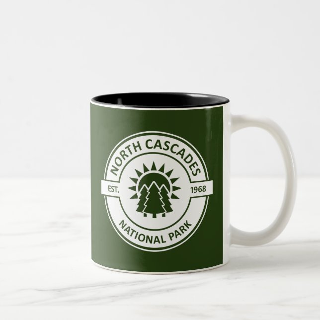 North Cascades National Park Two-Tone Coffee Mug (Right)