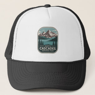 North Cascades National Park Vintage Badge Trucker Hat