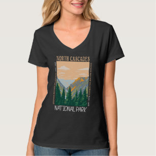 North Cascades National Park Vintage Distressed  T-Shirt