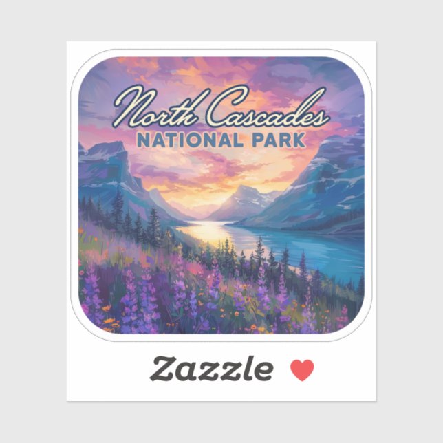North Cascades National Park Washington Vintage (Sheet)