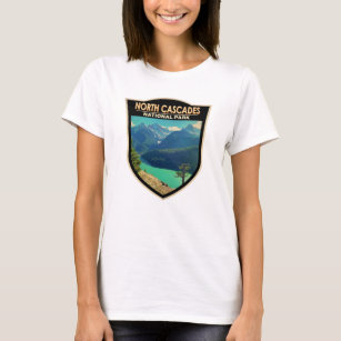 North Cascades National Park Washington Watercolor T-Shirt