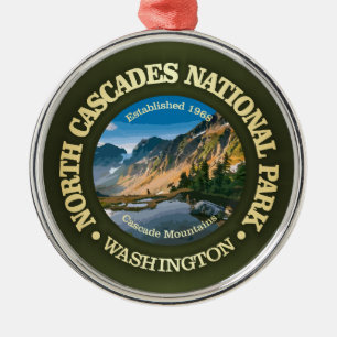 North Cascades (NP2) Metal Tree Decoration