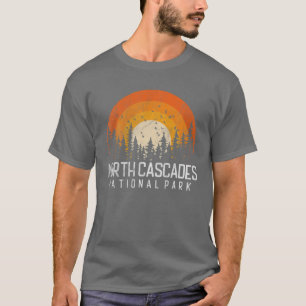 North Cascades US National Park Washington Vintage T-Shirt
