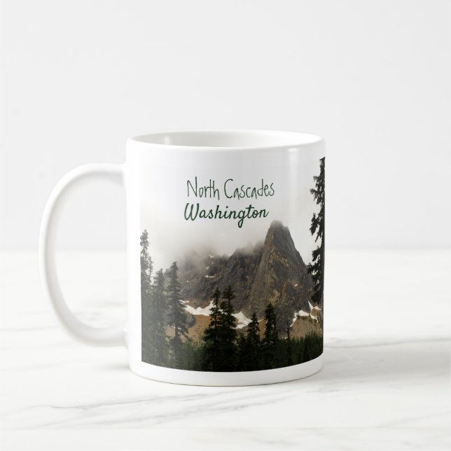 North Cascades Washington Mountain Photo Coffee Mug (Left)