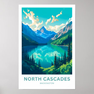 North Cascades Washington Travel Print