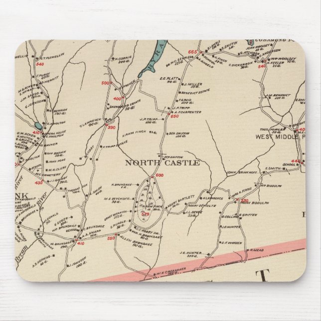 North Castle town Mouse Mat (Front)