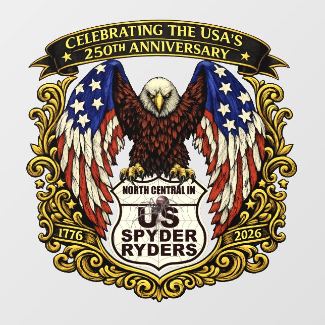 North Central Indiana Chapter - Decal Eagle USA250 (Sheet)