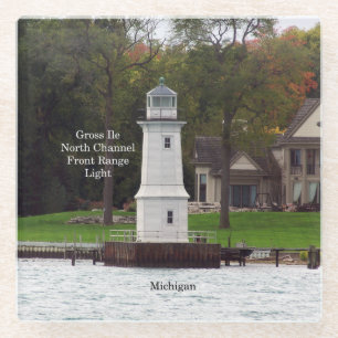 North Channel Front Range Light glass coasters